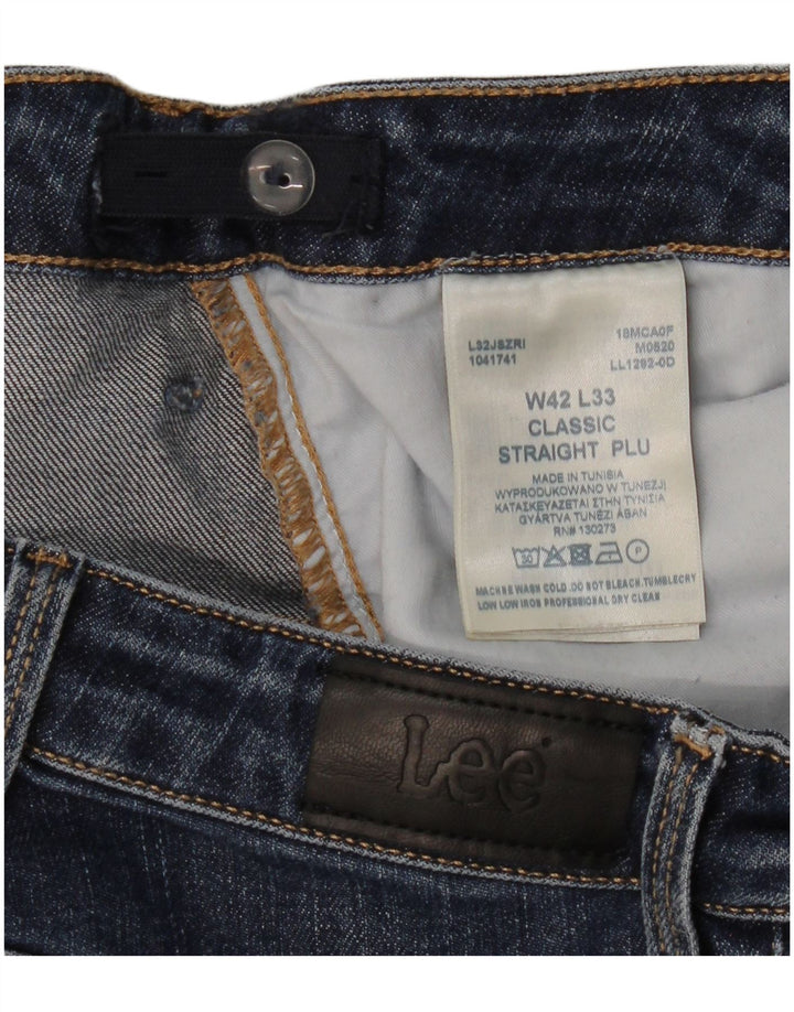 Jeans retos femininos Lee W42 L33 algodão azul marinho