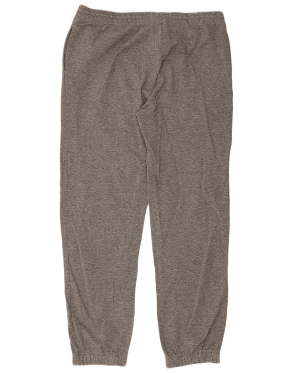 Calça de treino masculina Kappa Joggers XL cinza manchado de algodão