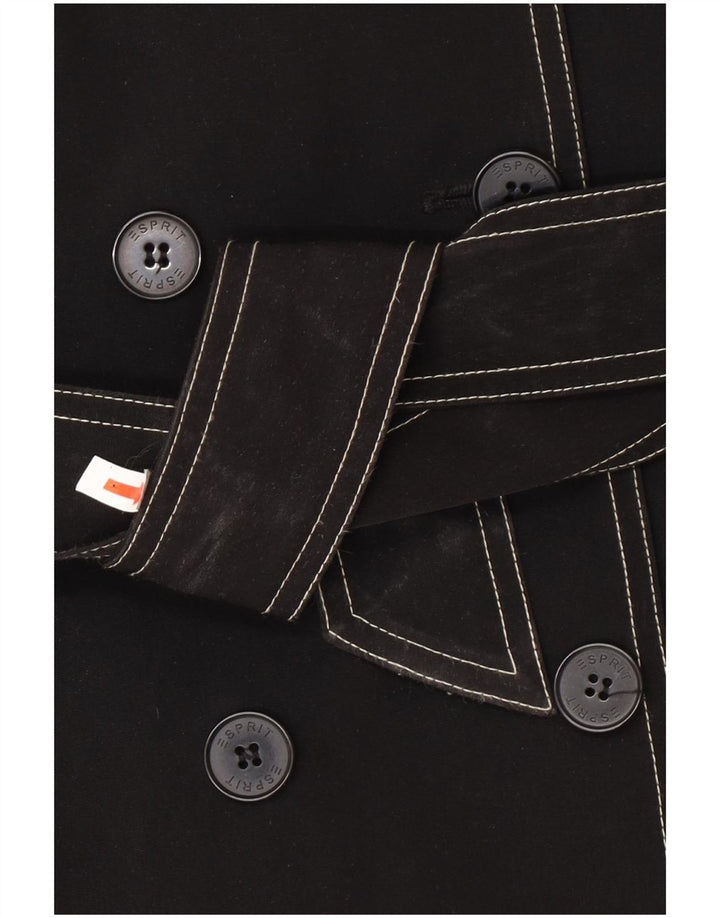 Casaco feminino Esprit Sherpa Pea UK 18 XL preto poliéster