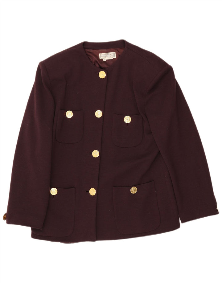 Jaqueta blazer feminina vintage de 4 botões IT 48 XL marrom