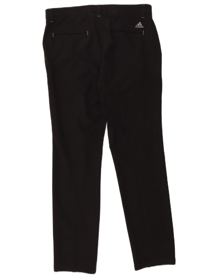 Calça Chino Reta Masculina Adidas W32 L32 Poliéster Preto