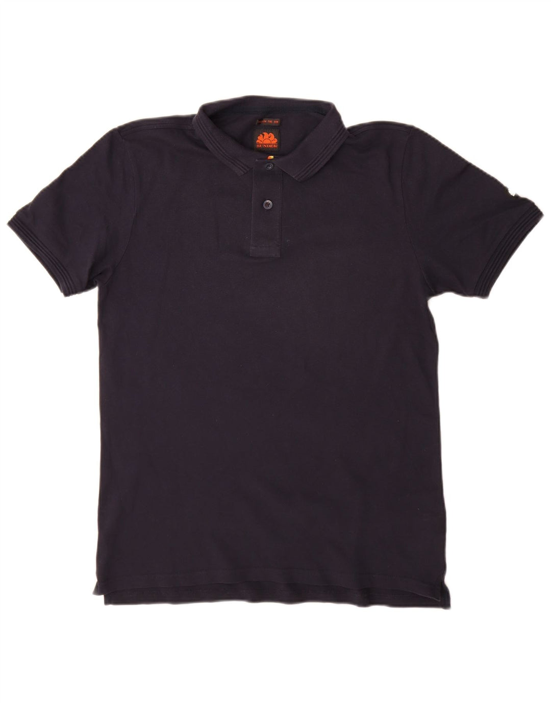 Camisa polo masculina Sundek de algodão azul marinho médio