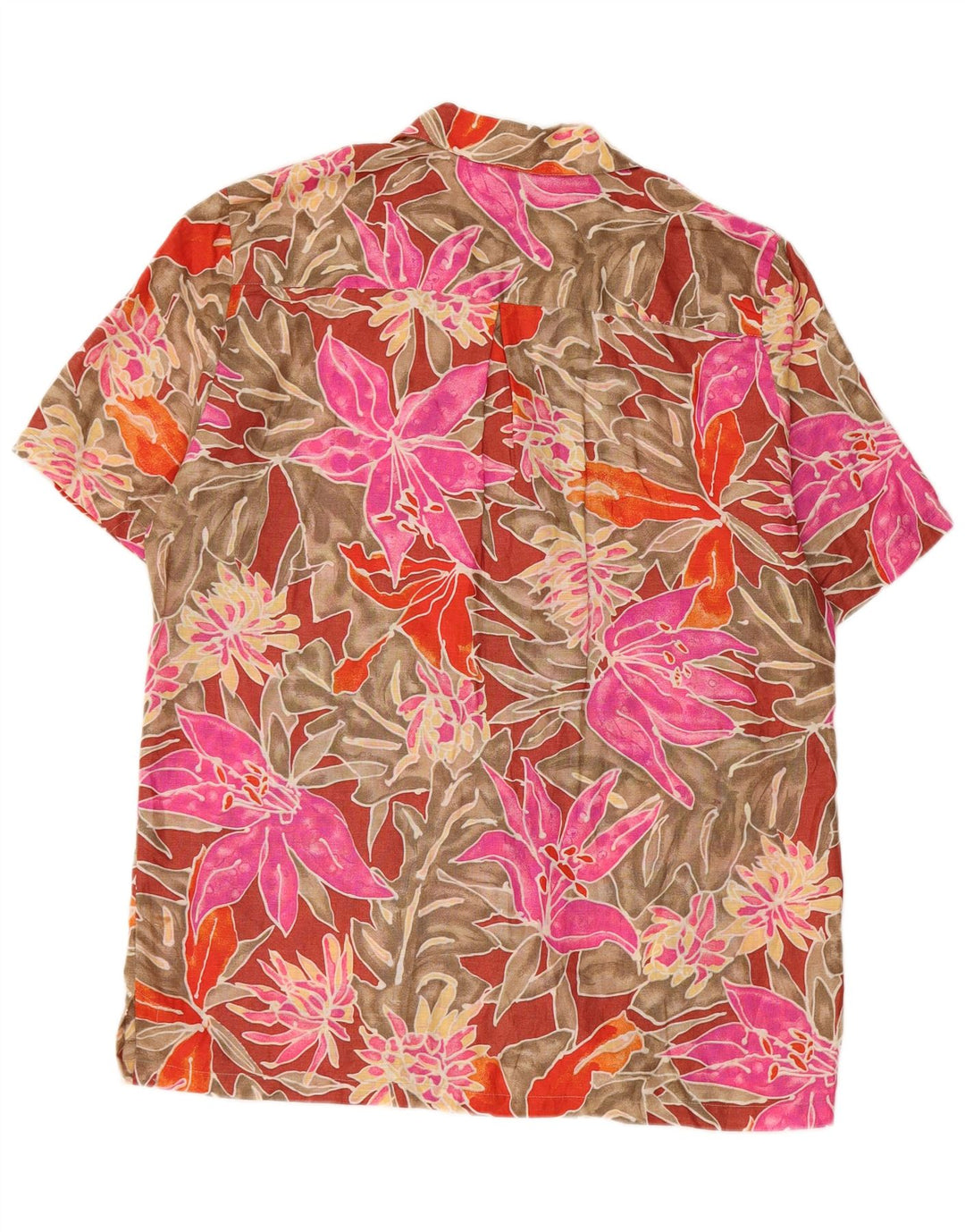Camisa feminina de manga curta MAZZONETTO IT 46 grande floral multicolorida