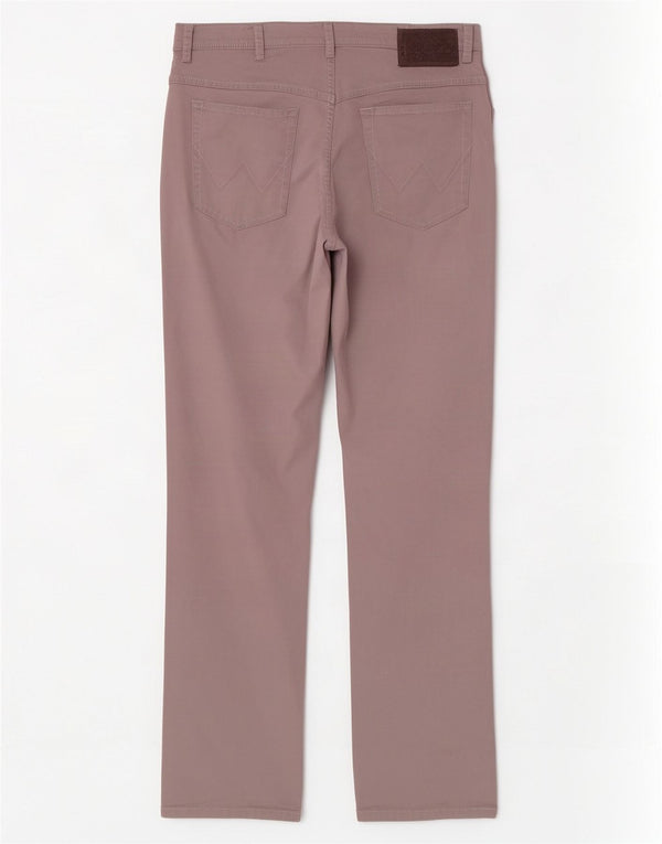 Wrangler Mens Texas Stretch Calça Casual Reta W36 L32 Algodão Cinza