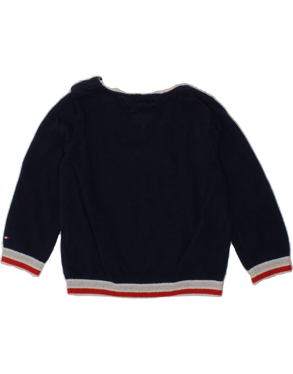 Suéter gráfico TOMMY HILFIGER para meninos de 6 a 9 meses azul marinho