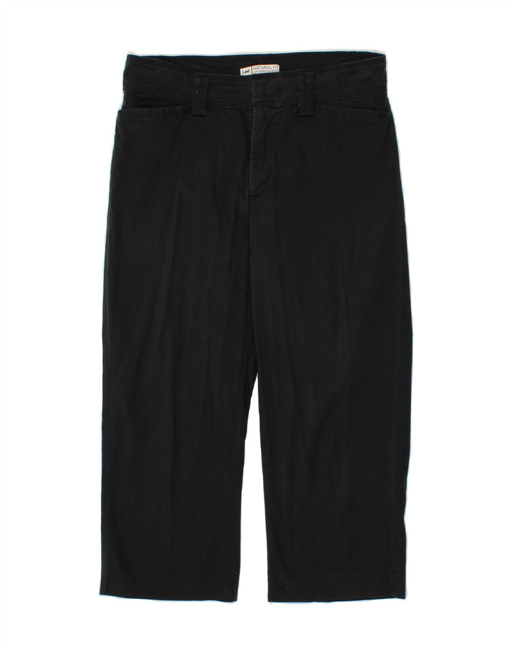 LEE Womens Natural Fit Straight Casual Trousers W32 L22 Black Vintage Lee and Second-Hand Lee from Messina Hembry 
