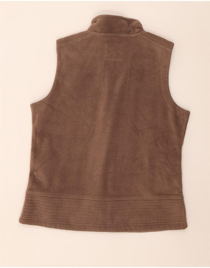 M&Co Womens Fleece Gilet UK 16 Grande Poliéster Marrom