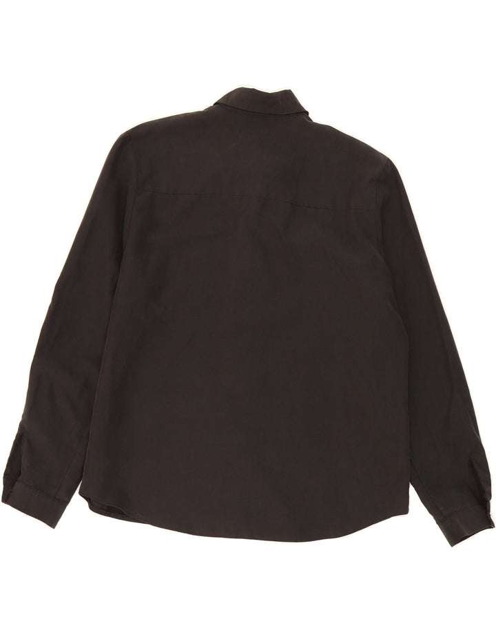 S.OLIVER Womens Shirt EU 38 Medium Black Modal Vintage S.Oliver and Second-Hand S.Oliver from Messina Hembry 