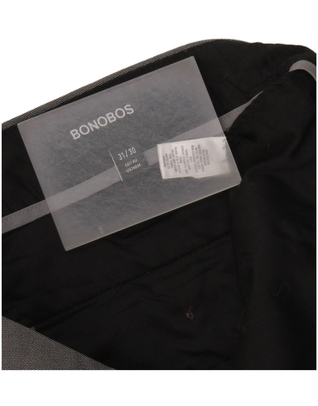 BONOBOS Calça masculina slim casual W31 L30 algodão cinza