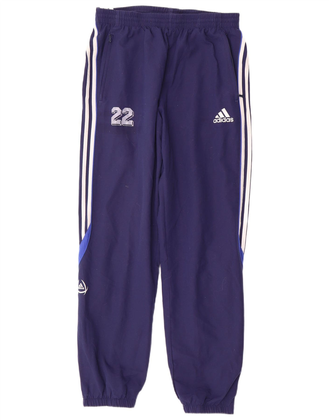ADIDAS Mens Graphic Tracksuit Calças Joggers UK 42/44 Grande Azul Marinho