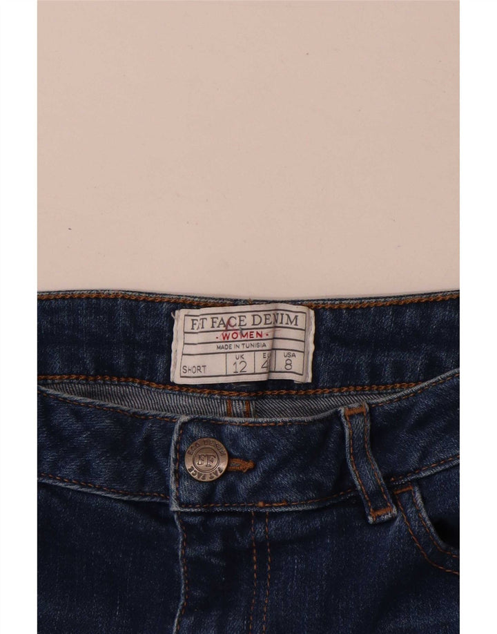 Shorts jeans feminino Fat Face UK 12 médio W30 algodão azul