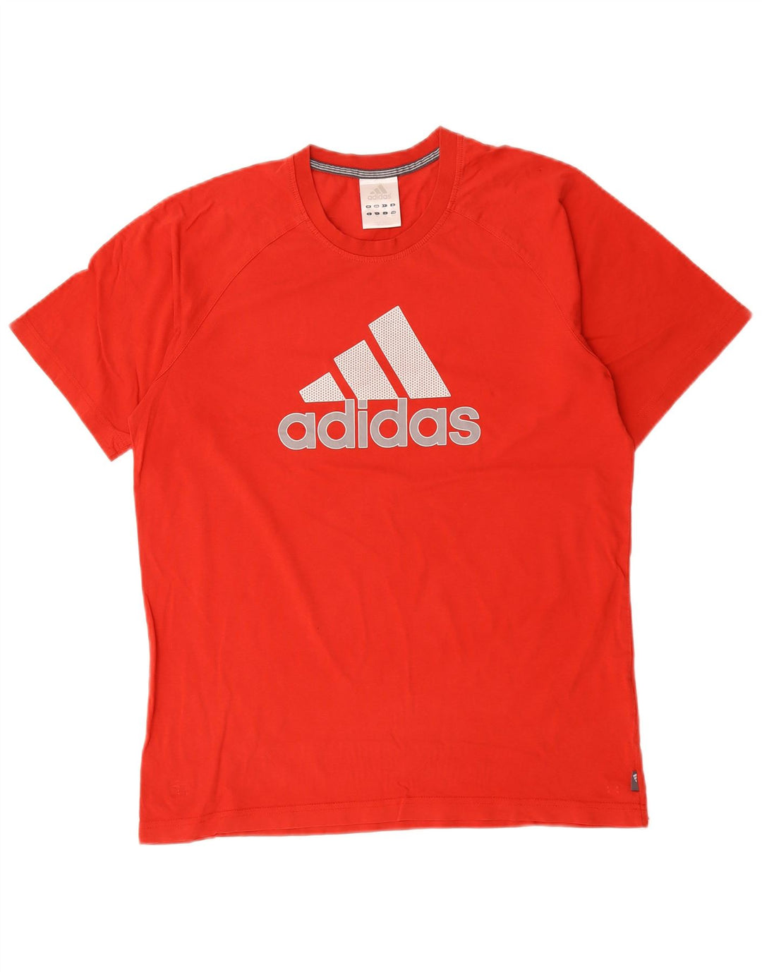 Adidas Mens Graphic T-Shirt Top Médio Algodão Vermelho