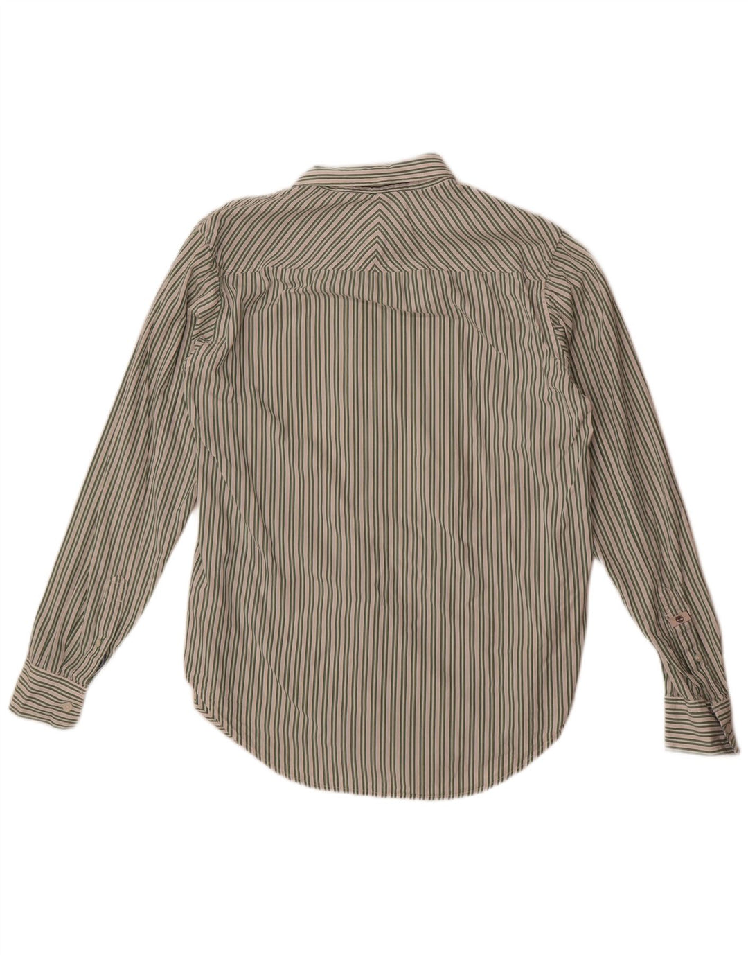 Camisa masculina Timberland Slim Fit grande algodão listrado verde