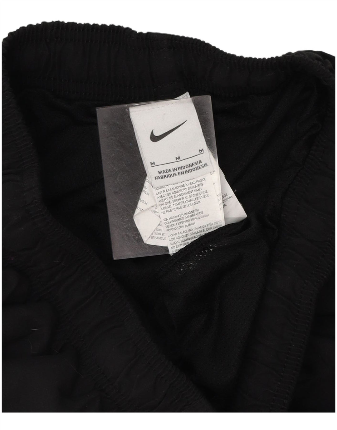 Shorts esportivos femininos NIKE UK 12 poliéster preto médio
