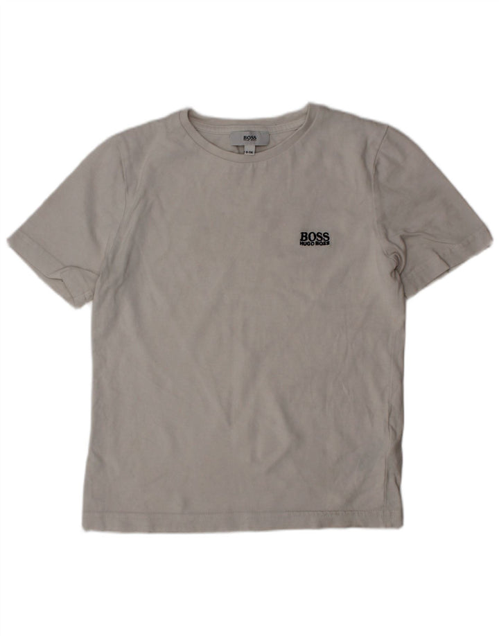 Camiseta Hugo Boss Boys Top 5-6 Anos Algodão Branco