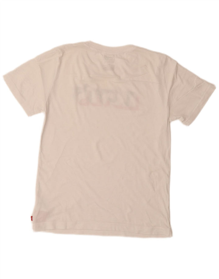 Camiseta gráfica LEVI'S Boys 13-14 anos algodão branco