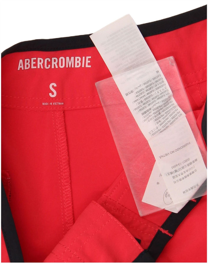 Shorts de natação masculino Abercrombie & Fitch pequeno poliéster rosa