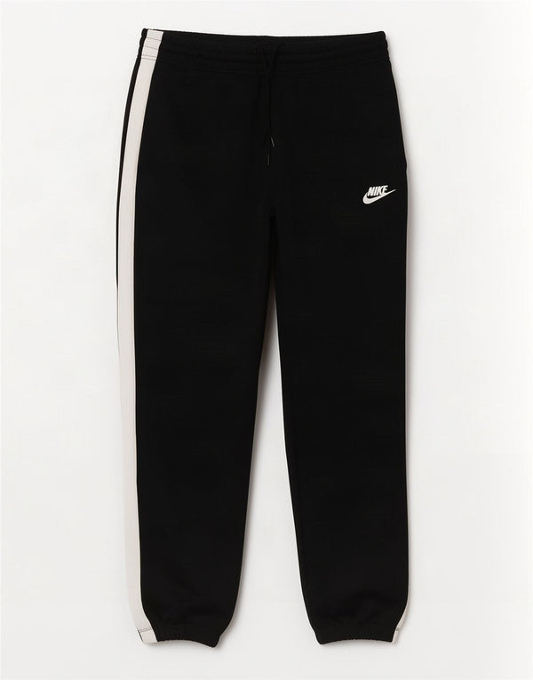 Calça de treino masculina Nike Joggers médio preto colorblock poliéster