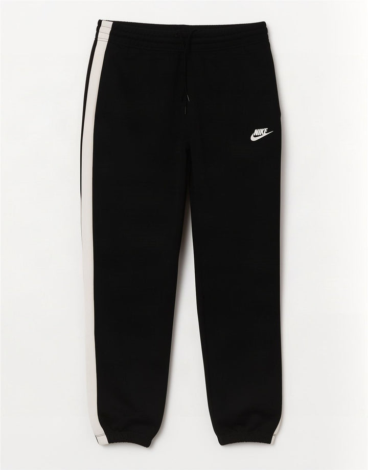 Calça de treino masculina Nike Joggers médio preto colorblock poliéster