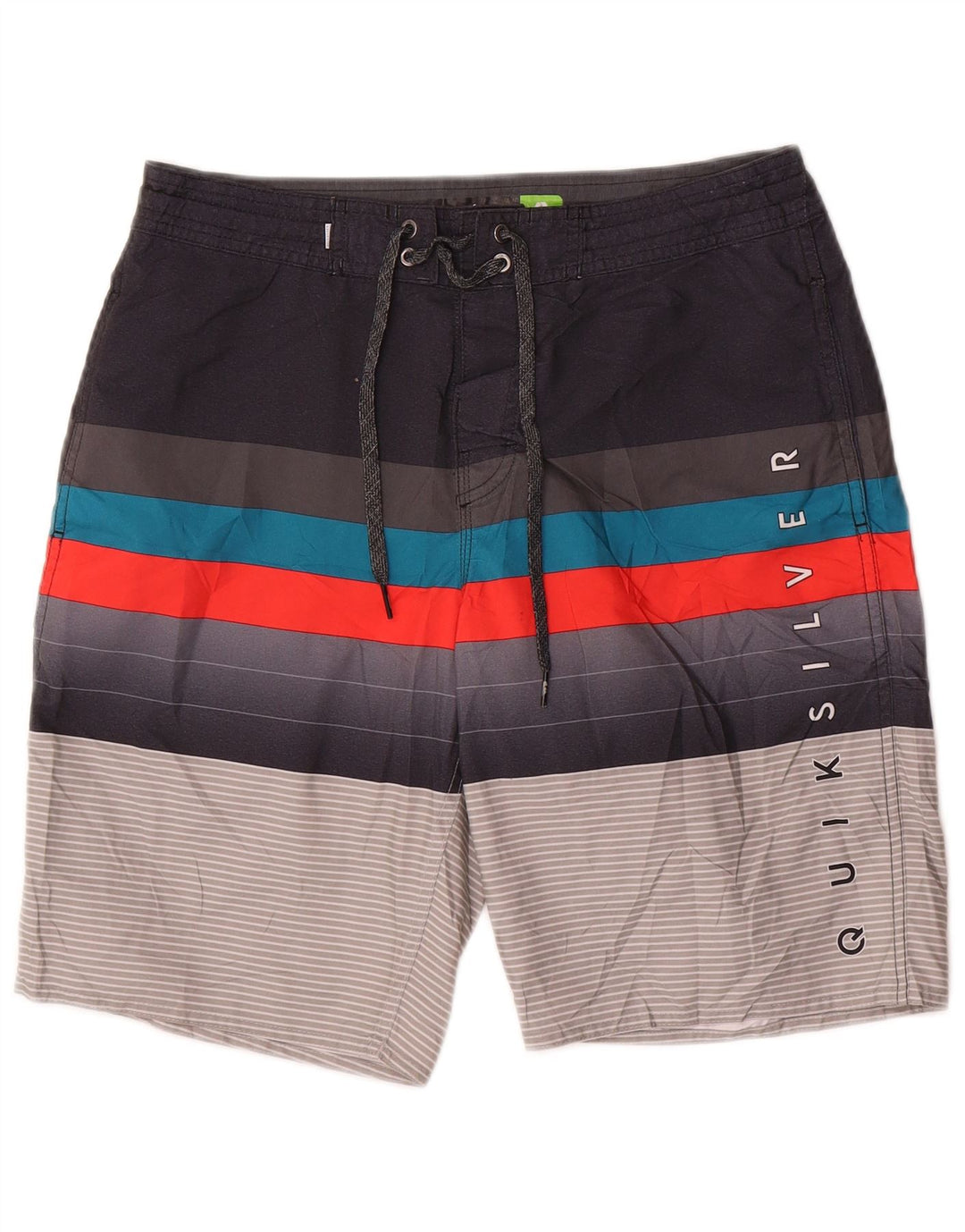 Shorts de natação masculino Quiksilver Graphic médio listrado multicolorido