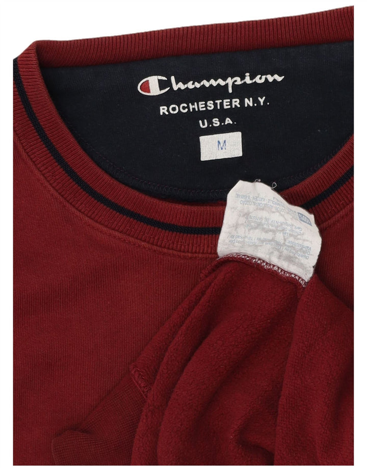 Champion moletom masculino jumper médio algodão borgonha