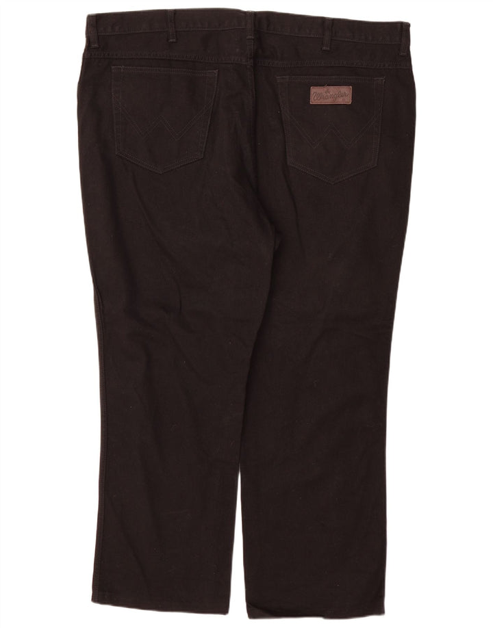 Wrangler Masculino Texas Straight Jeans W46 L30 Algodão Preto
