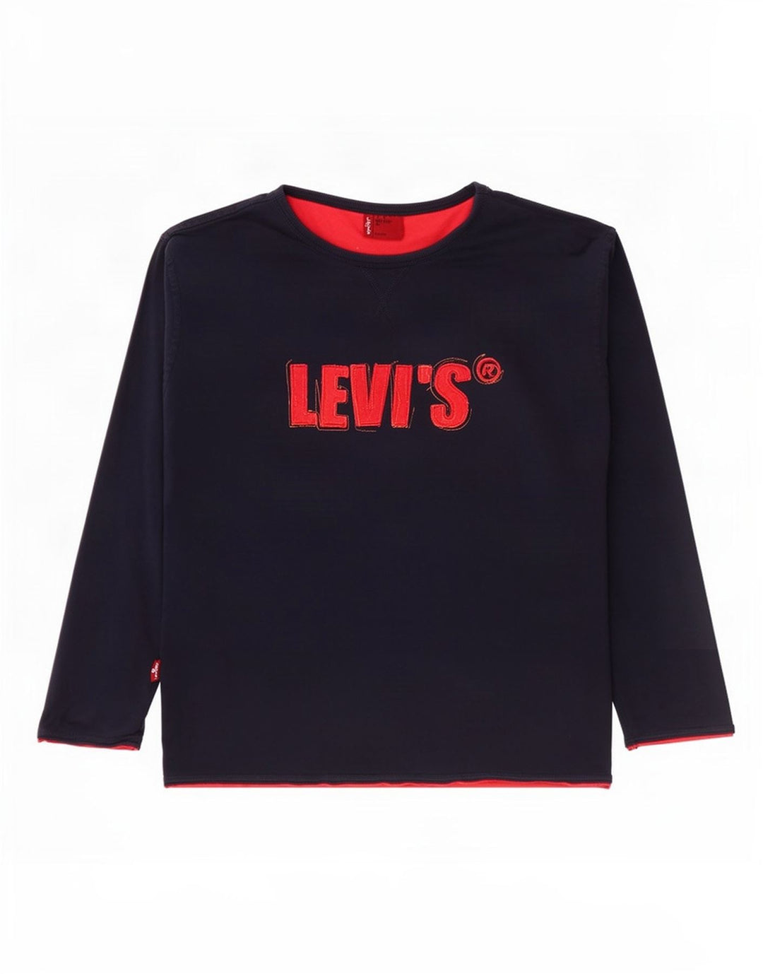 Top gráfico Levi's Boys manga comprida 9-10 anos azul marinho