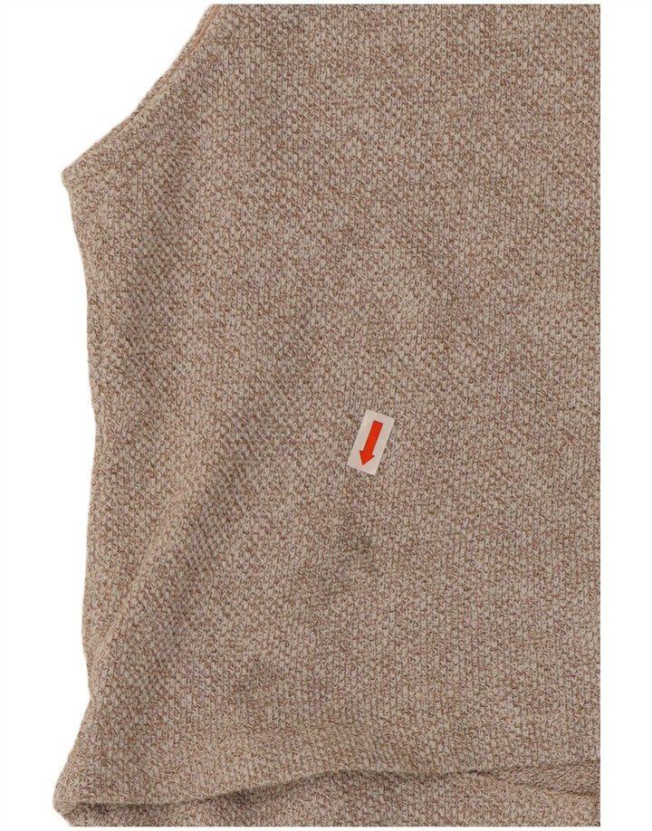 Colete feminino ZARA UK 16 grande bege