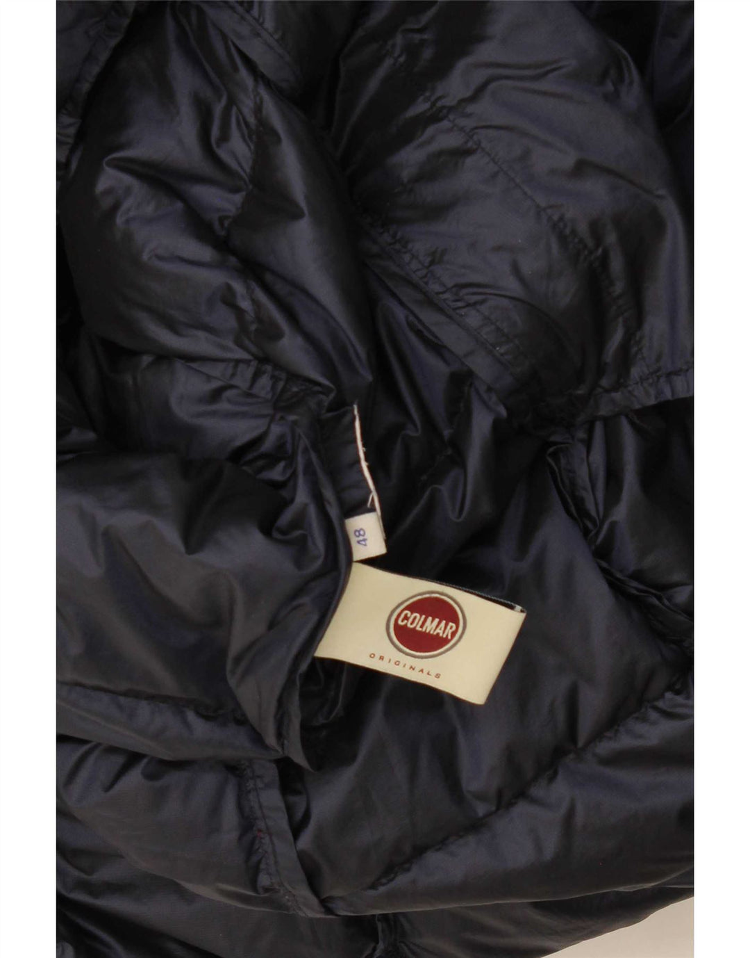 Casaco acolchoado com capuz feminino Colmar IT 48 XL azul marinho