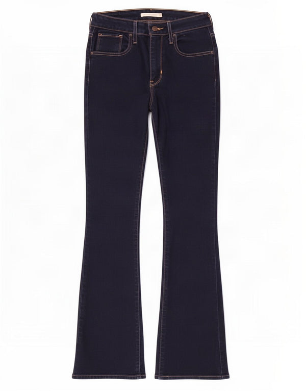 Calça jeans feminina Levi's 725 High Rise Bootcut W26 L31 azul marinho algodão