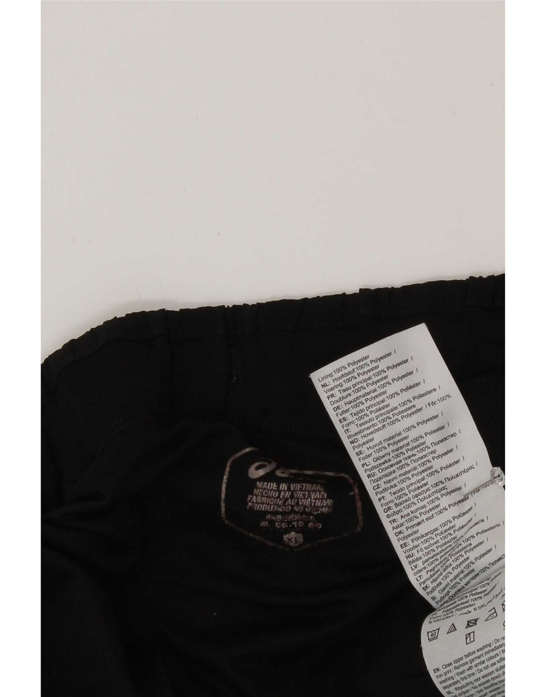 Asics Mens Sport Shorts XL Poliéster listrado preto