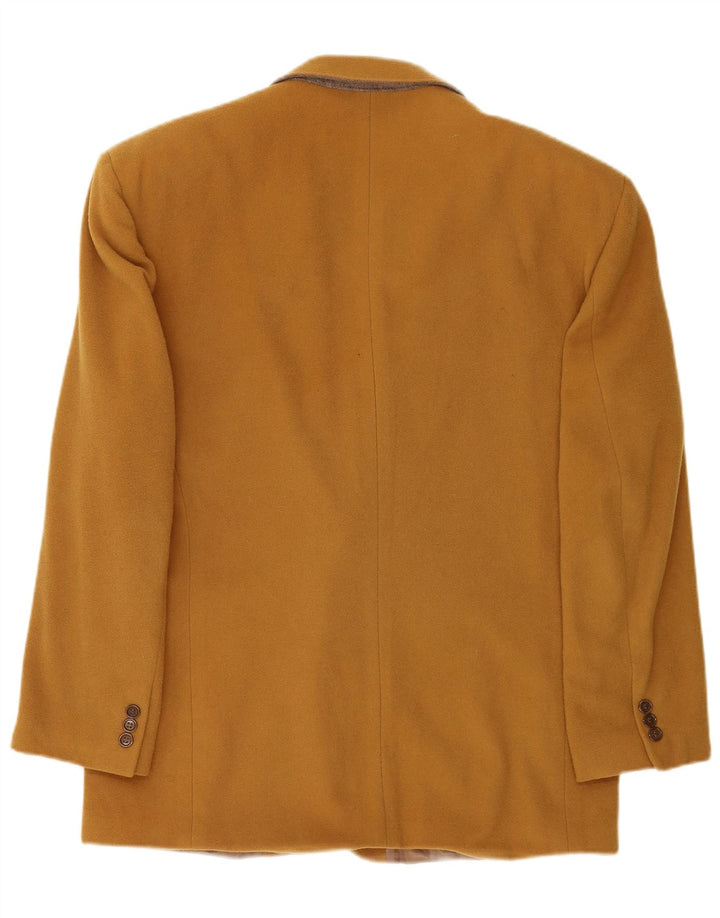 Enrico Coveri Jaqueta blazer masculina de 2 botões IT 50 grande lã marrom