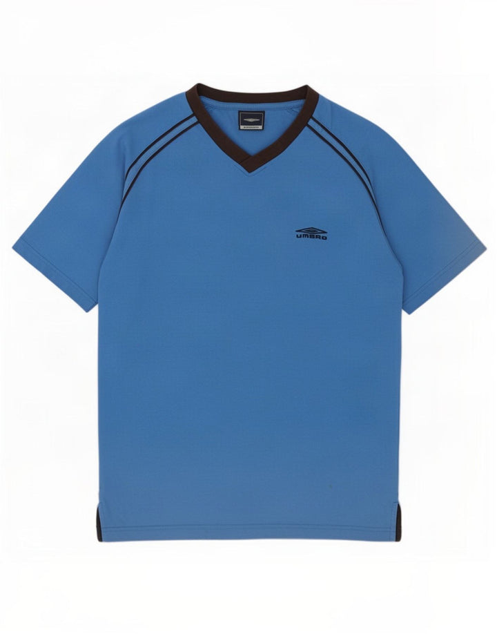 Umbro Camiseta Masculina Top Médio Algodão Azul