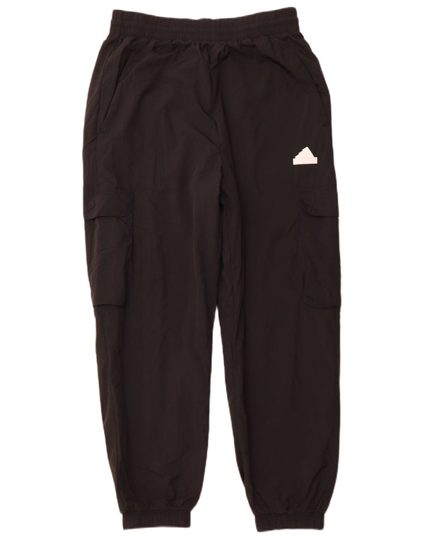 ADIDAS Womens Cargo Tracksuit Pants Joggers Reino Unido 14 Médio Preto