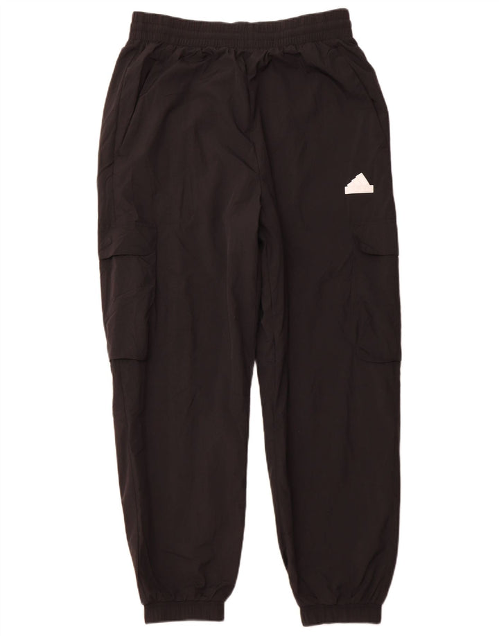 ADIDAS Womens Cargo Tracksuit Pants Joggers Reino Unido 14 Médio Preto