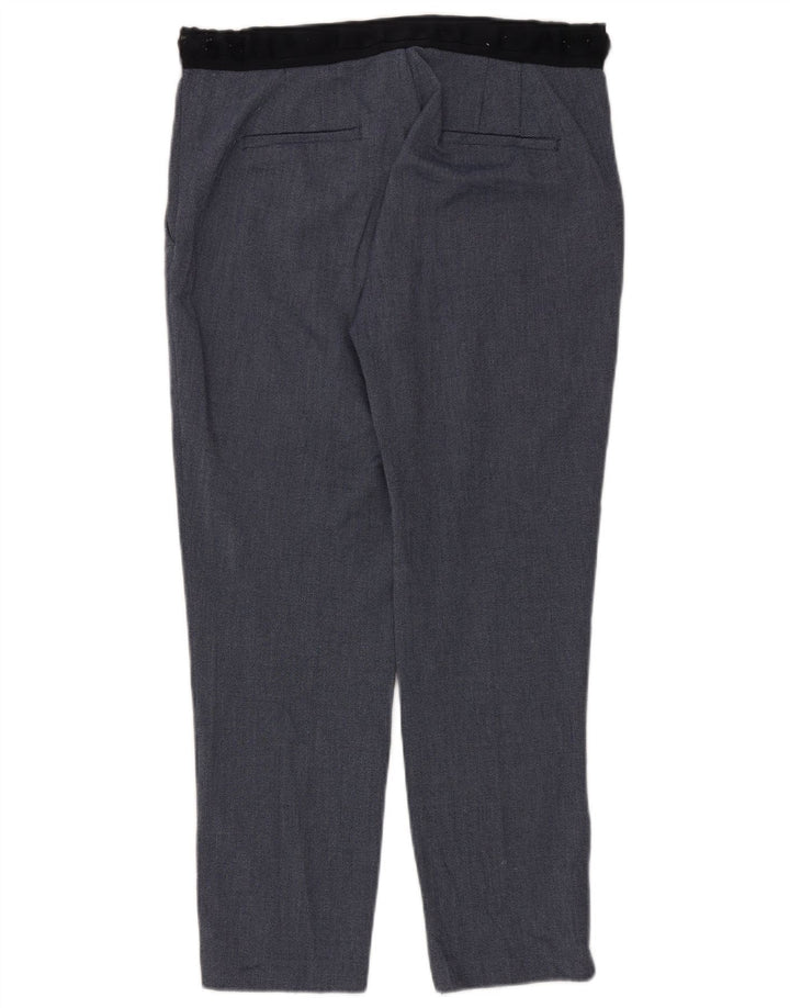 Calça feminina Marks & Spencer Slim Suit XL W32 L28 azul poliéster