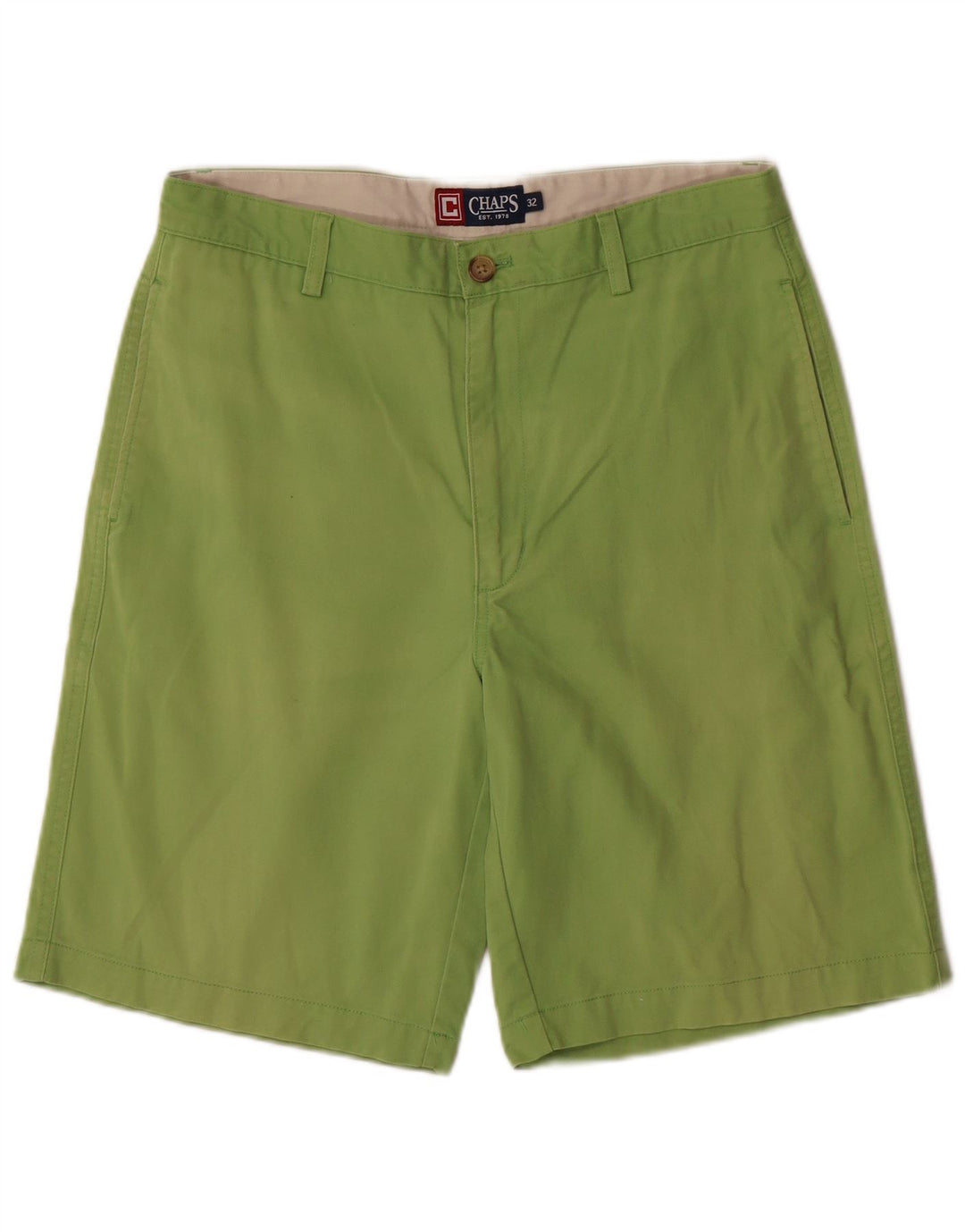 Shorts Chino Masculino CHAPS W32 Algodão Verde Médio