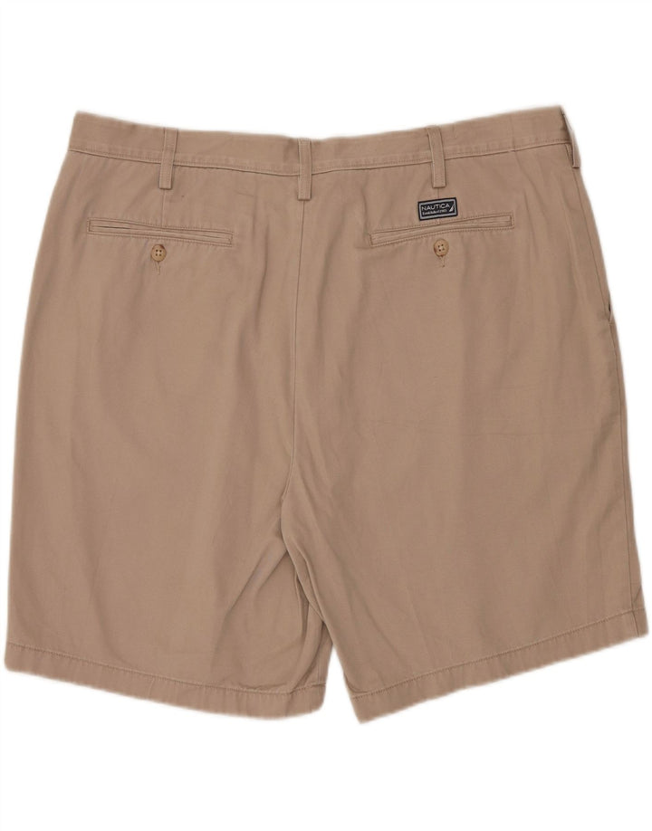 NAUTICA Mens Chino Shorts W40 XL Algodão Bege