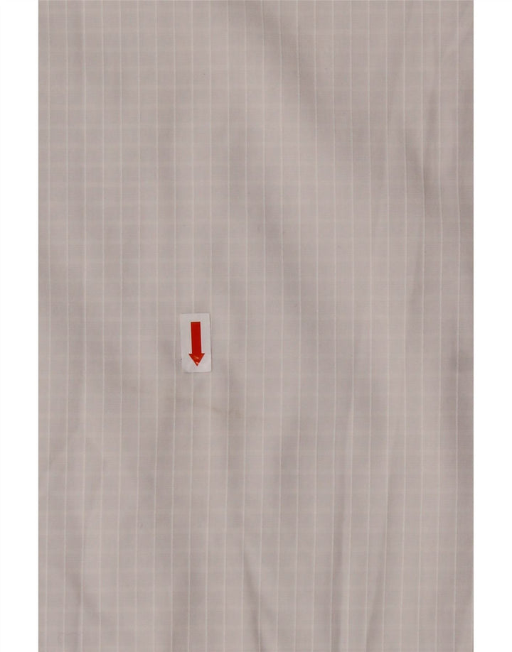 Camisa masculina de ajuste regular HUGO BOSS tamanho 40 15 3/4 médio branco guingão