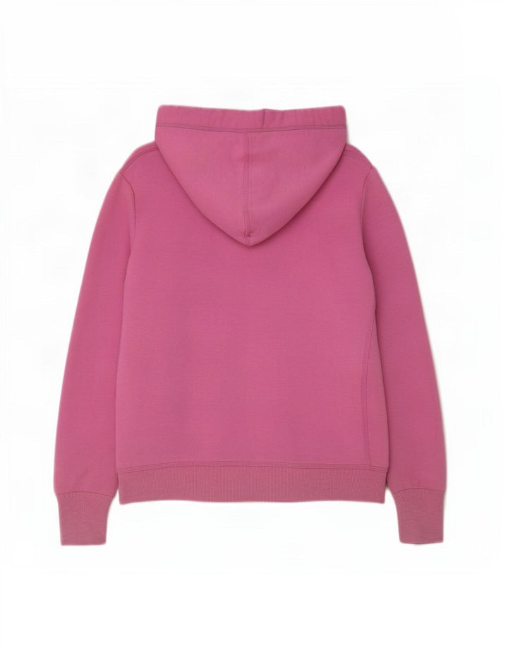 Suéter feminino Superdry com capuz e zíper UK 14 poliéster rosa médio