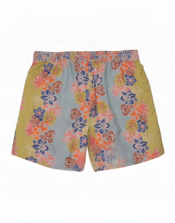 Shorts de natação masculino Vilebrequin 3XL poliamida floral multicolorida