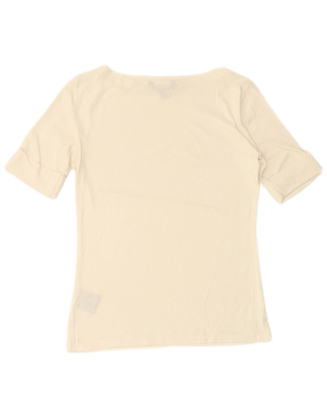 Camiseta feminina RALPH LAUREN UK 12 algodão branco médio