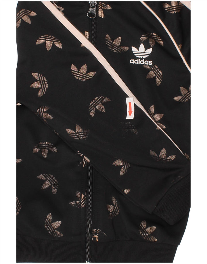 Jaqueta Adidas Girls Graphic Treino Top 3-4 Anos Poliéster Preto