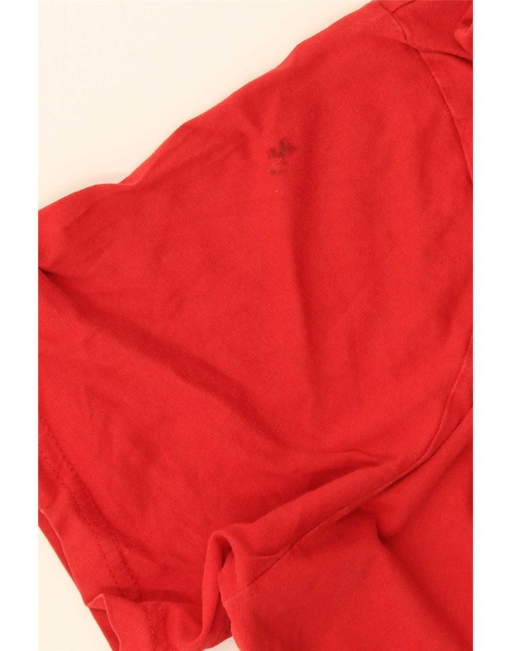 Camiseta gráfica masculina The North Face Top médio algodão vermelho