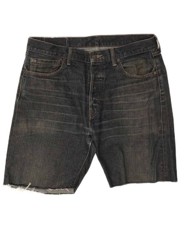 LEVI'S Mens 501 Shorts Jeans W34 Grande Algodão Azul