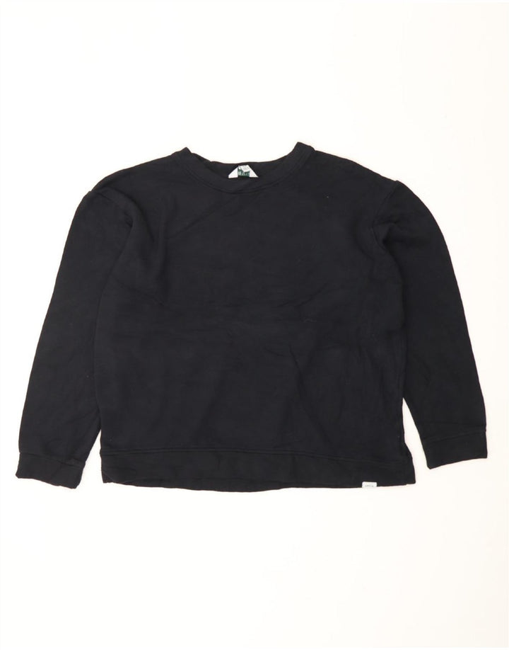 ORVIS Womens Sweatshirt Jumper UK 14 Medium Black Modal Vintage Orvis and Second-Hand Orvis from Messina Hembry 