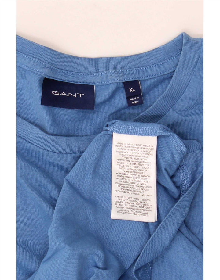 Camiseta masculina Gant Top XL algodão azul