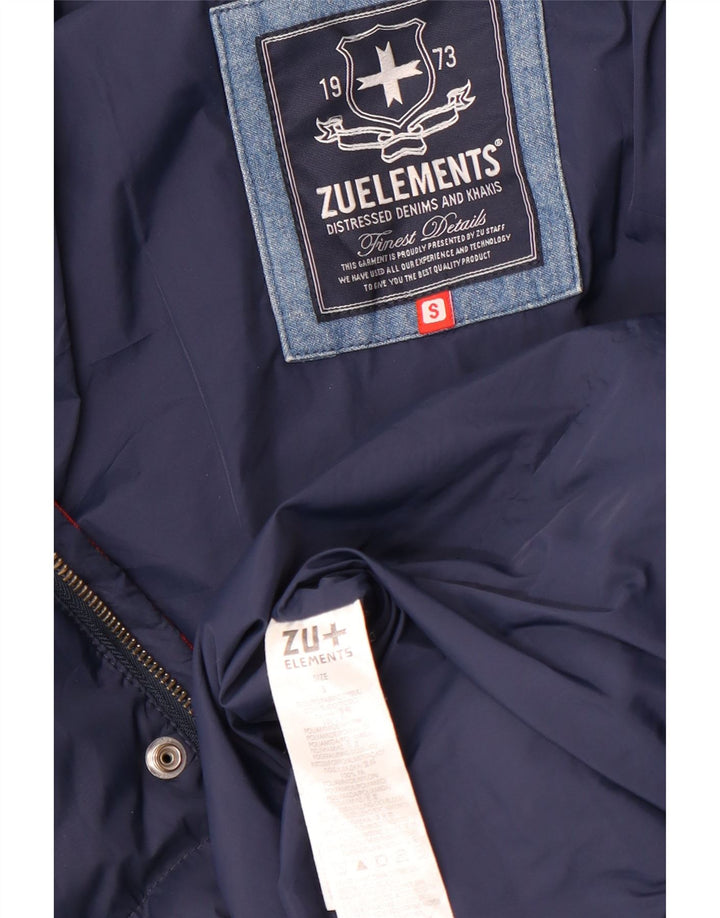 Jaqueta acolchoada feminina Zu Elements UK 36 pequena azul marinho poliamida