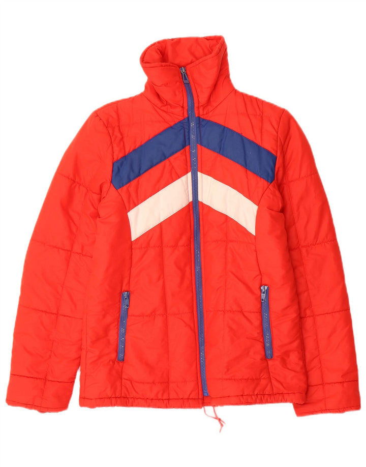 Jaqueta Elite Meninas Acolchoada 13-14 Anos Vermelho Colourblock Poliamida