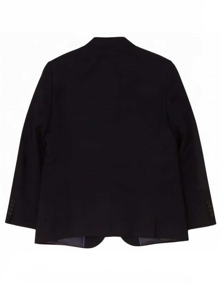 Jaqueta blazer masculina de 2 botões Marks & Spencer Reino Unido 44 XL azul marinho poliéster